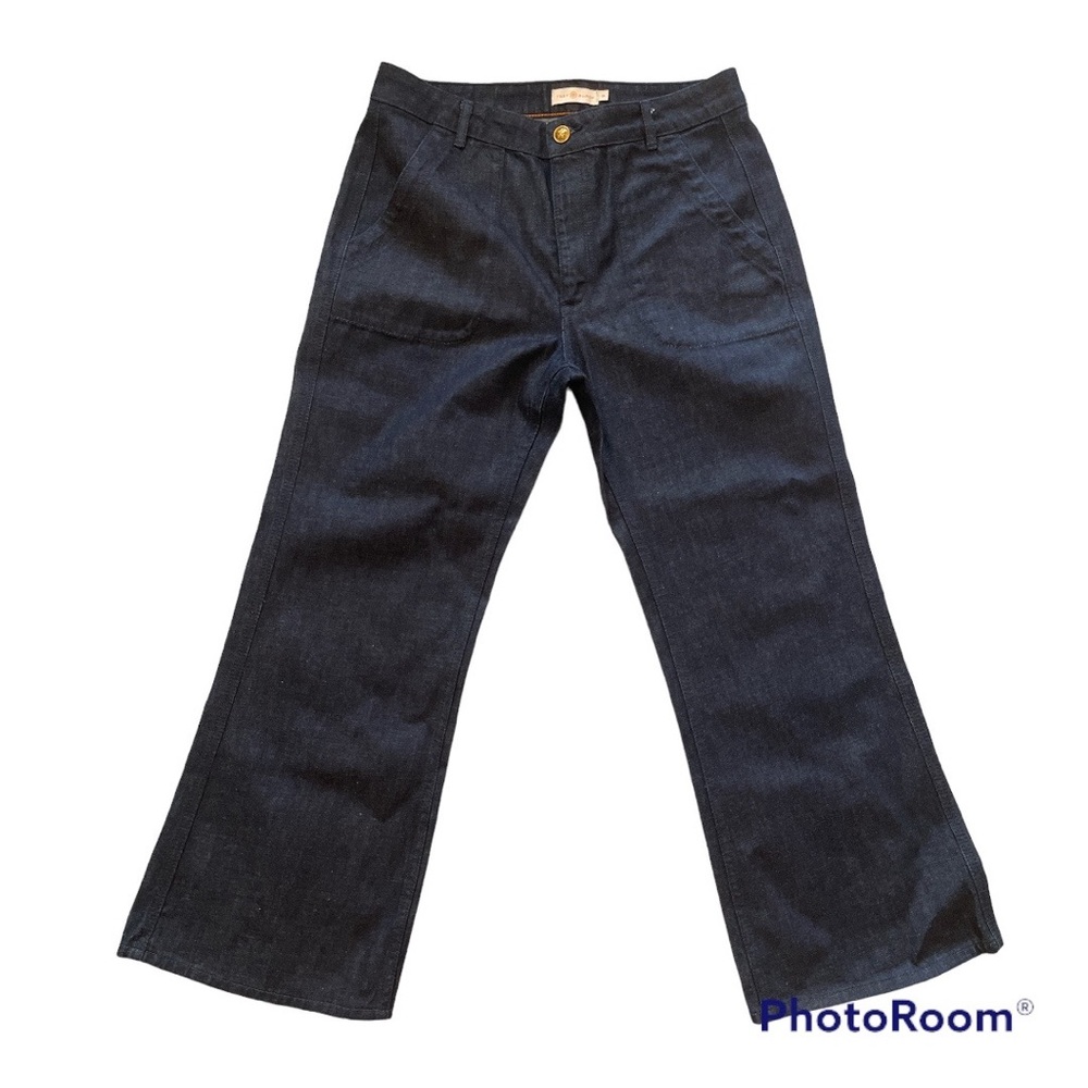 Tory Burch, Dark Wash Cropped Jeans, Size 30